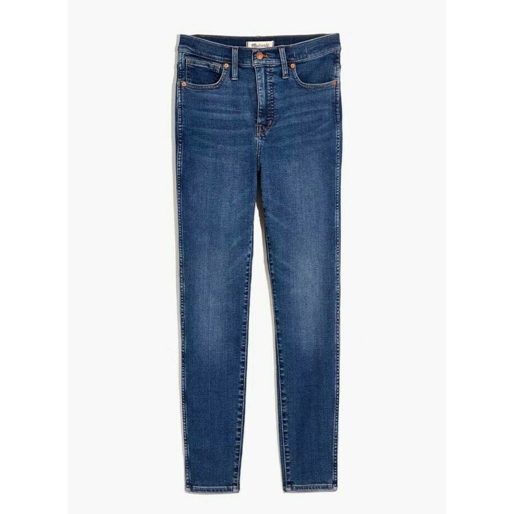 Madewell Women's 10" High-Rise Skinny Jeans in Wendover Wash Size 27 MA616 - Picture 3 of 12